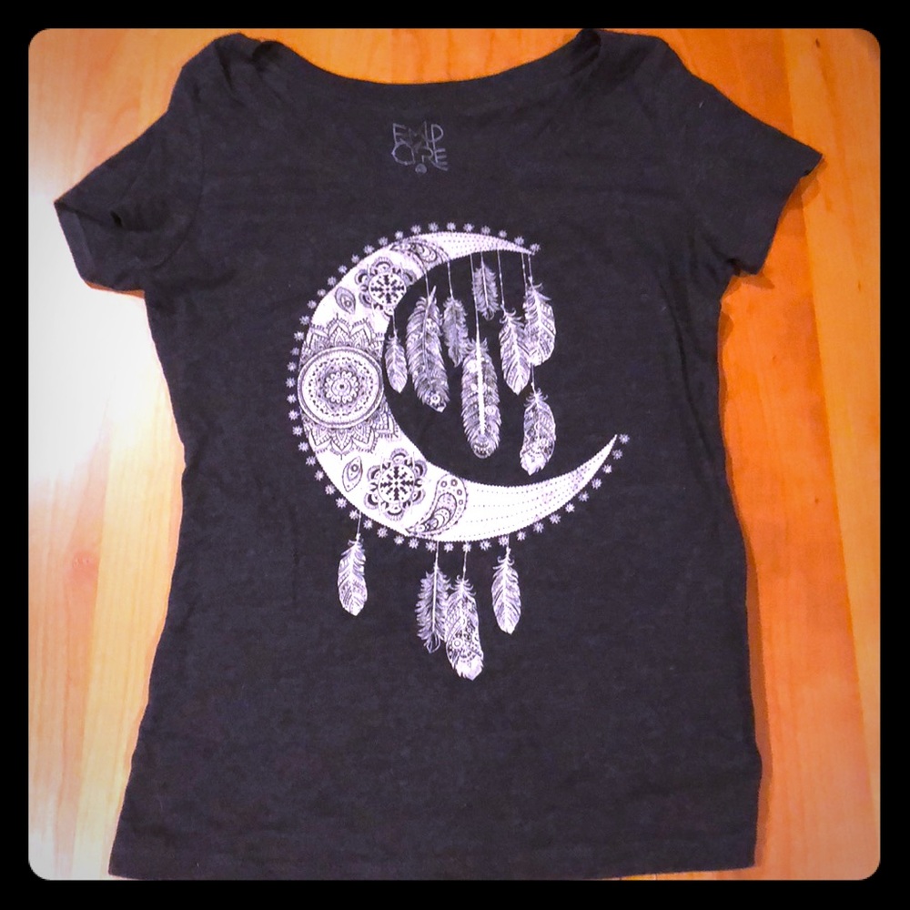 Design moon and feathers T-Shirt